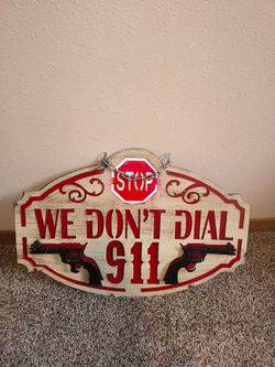 Metal sign