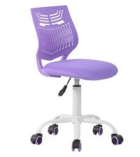 Homy Casa Favorsa Ergonomic Study Chair, Adjustable, Skeleton Backrest, purple