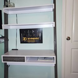 Ladder Desk (White/Gray)