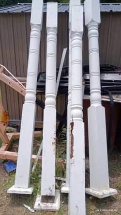 5 Porch posts 8ft x 6in