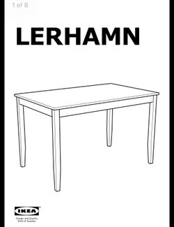 IKEA Dining Table (LERHAMN)