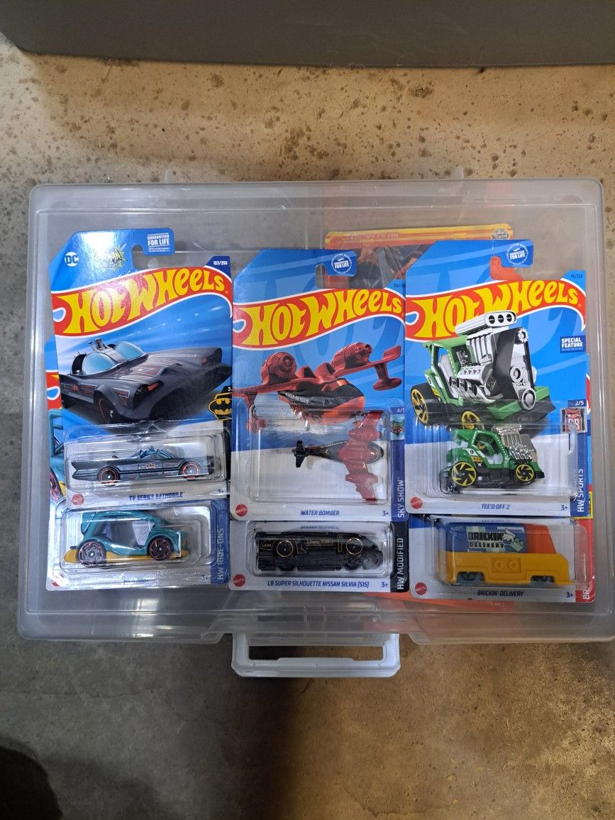 6 New Hotwheels 
