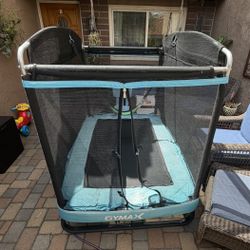 Gymax Toddler Trampoline 6’ With Swing- Used 