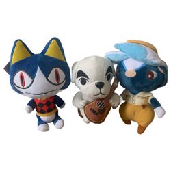 Set of Three Animal Crossing Plushies