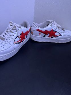 Bapesta Shark White/Red