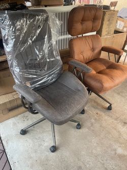 ovios Ergonomic Office Chair, Executive Faux Leather Chairs with High Back and Thick Cushion