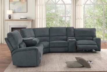 New Power 3 Recliner Sectional Couch! Free Delivery 🚚 😊!