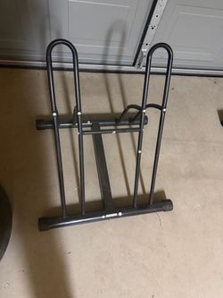 2-Bike Floor Standing Bicycle Rack