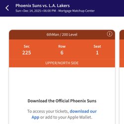 Suns Lakers Tickets 