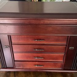 4 Drawer Jewelry Box With Mirror