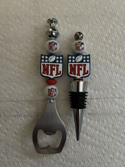 NFL Bottle Opener/ Stopper Set - 2 Pictures- See Details 