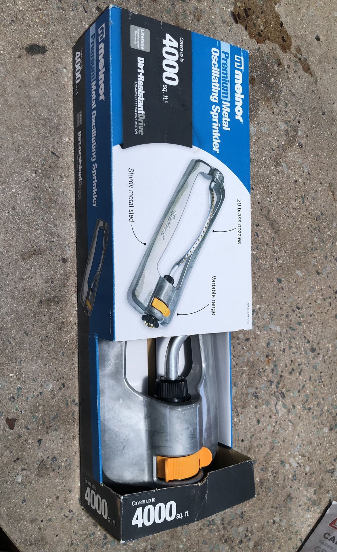 MELNOR METAL OSCILLATING SPRINKLER