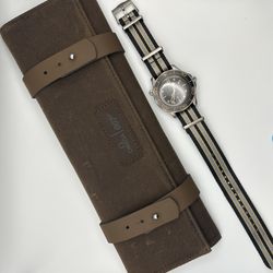 OMEGA Watch Case Leather Travel Pouch Sea Master James Bond VIP Special Edition