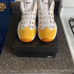 Yellow Toe Allen Iverson Size 9
