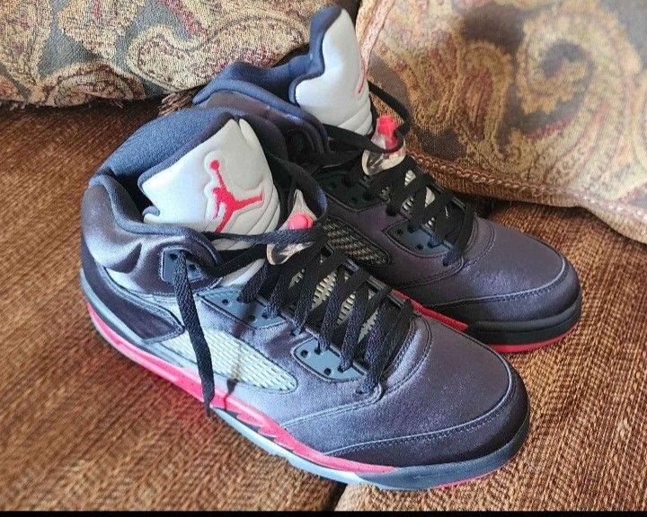 Nike Air Jordan V 5 Retro Satin Bred Sz 10.5