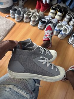 Christian Dior Sneakers~Size 8 (lil Feet Guys ONLY)….. Gray & White……