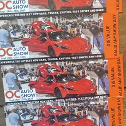 OC Auto show Tickets