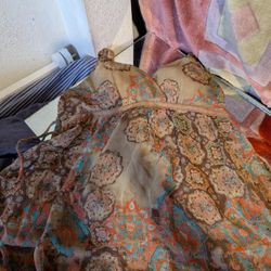 Halter Top With Paisley Design