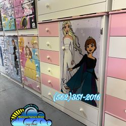 Frozen Ropero Baby Wardrobe With Six Drawers 