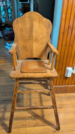 Antique baby high chair