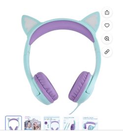Kids Glowing Cat Ear Headphones