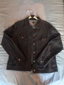 black Lee denim trucker jacket.
