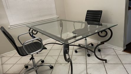 Mesa De Comedor Para 6 Personas Con 4 Sillas De Oficina