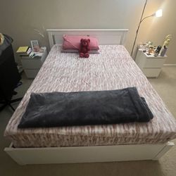 selling ikea songesand bedframe and ikea haugsvar mattress