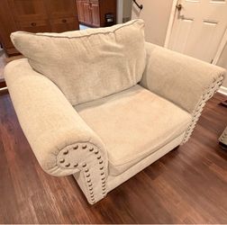 Free Pick Up - Sectional Sofa convertible to bed with Oversized Accent Chair