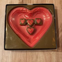 Hallmark Moment Of Beauty Candy Dish With 4 Candles/ Christmas/valentine/