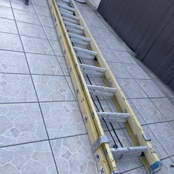 Excellent Condition, 24 Feet Fiberglass Extension Ladders 