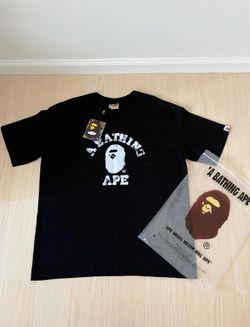 A Bathing Ape BAPE College Logo T-Shirt Black