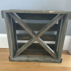 Home Goods M28-7 Vintage Wooden Floor Wine Rack