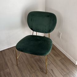 Gold And Green Mid Century Modern Chair