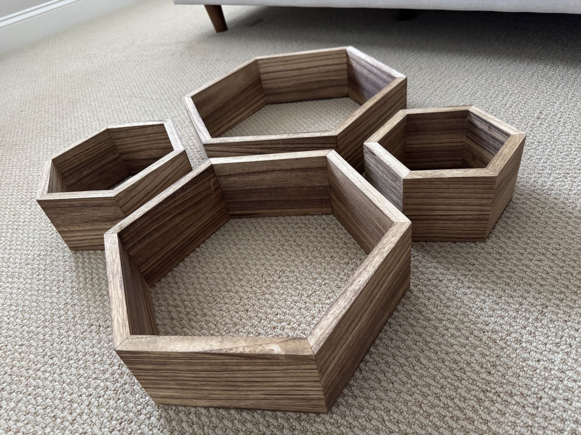 Hexagon Floating Shelves