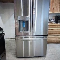 GE STAINLESS STEEL FRIDGE 