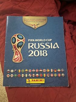 Panini Rusia 2018 sticker album partially full