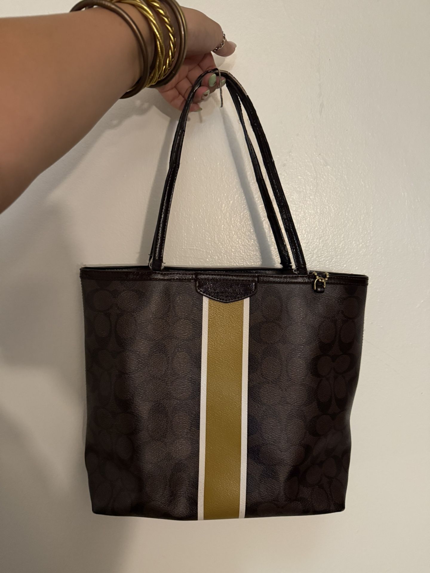 Brown Vintage Coach Tote