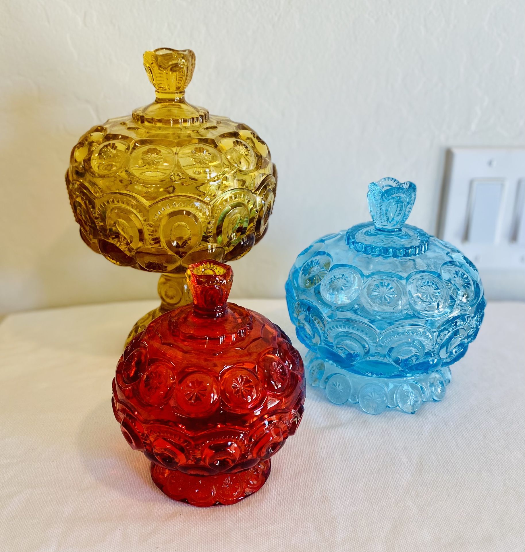 vintage le smith moon and stars compote (qty1) amberina