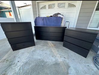 Black ikea dresser