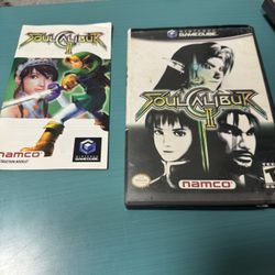 Nintendo GameCube, Seoul caliber 2 CASE AND MANUAL ONLY NO DISC