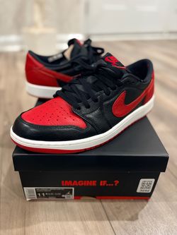 Nike Air Jordan 1 Retro Low OG Bred Size 11.5