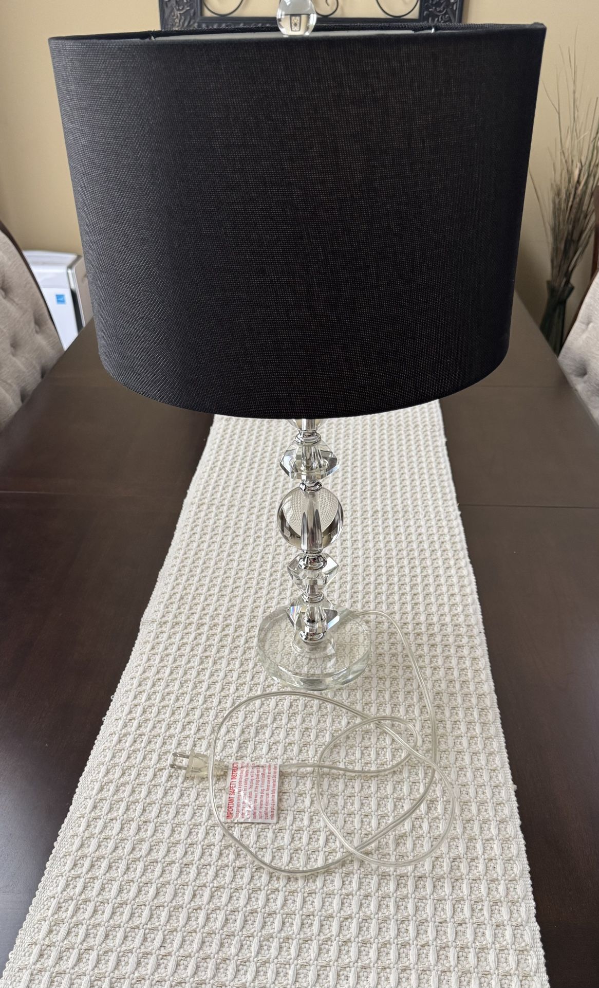 Lamp With Black Shade