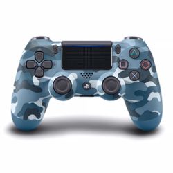 Blue Camo PS4 DualShock 4 Controller – Used (Minor Stick Drift)