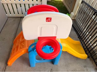 Toddler Activity Center - slide & basketball hoop