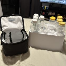 Milk storage bottles 