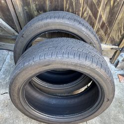 2 Used Michelin Tires 235/45/8 