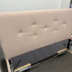 IKEA Upholstered Queen Storage Bed Pink (IDANAS)