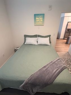 Queen Mattress + Platform Bed Frame – $399 OBO