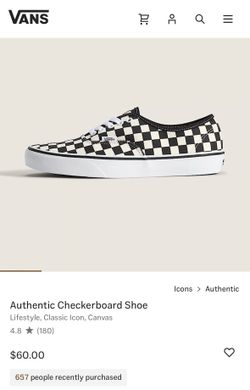 Black and white checkerboard vans
